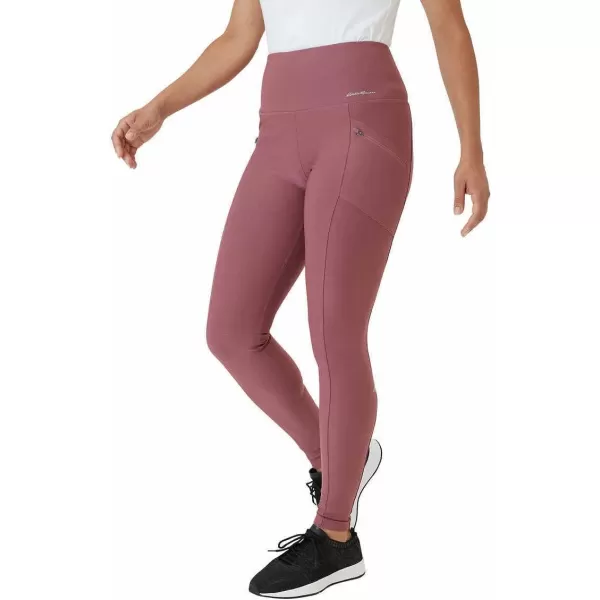 Eddie Bauer Womens Midweight High Rise Trail Tight LeggingsDark Dusty Rose