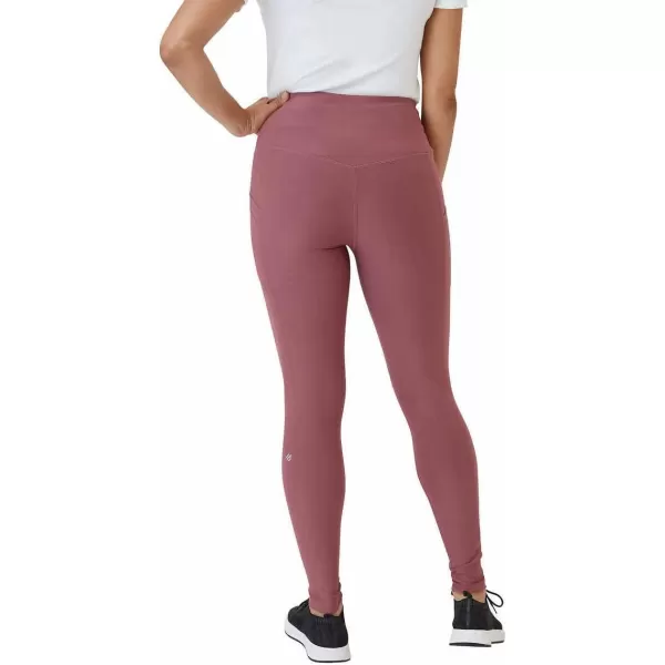 Eddie Bauer Womens Midweight High Rise Trail Tight LeggingsDark Dusty Rose