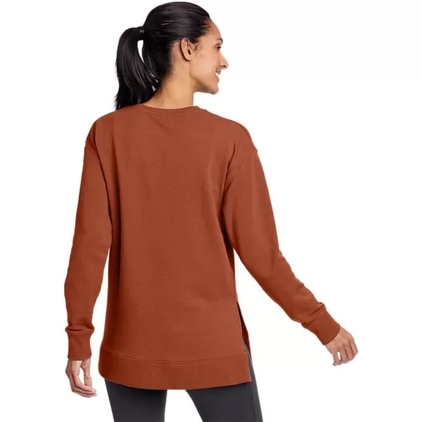 Eddie Bauer Womens Motion Cozy Camp LongSleeve TunicPetite Paprika