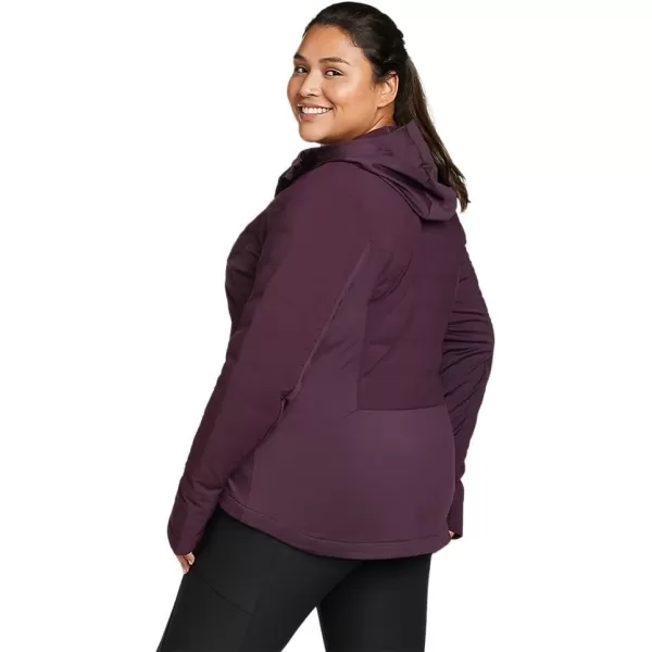 Eddie Bauer Womens MotionLoft Hybrid Down JacketPlus Deep Eggplant