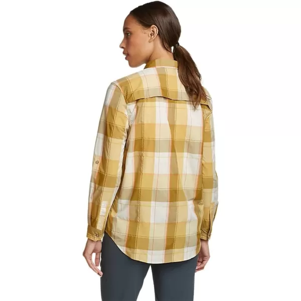 Eddie Bauer Womens Mountain LongSleeve ShirtPetite Amber