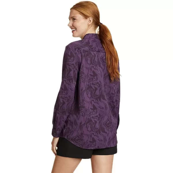 Eddie Bauer Womens Mountain LongSleeve ShirtPetite Violet