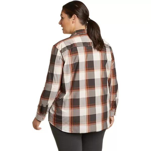 Eddie Bauer Womens Mountain LongSleeve ShirtPlus Toast