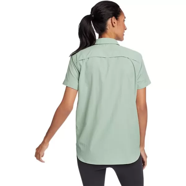Eddie Bauer Womens Mountain Ripstop ShortSleeve ShirtRegular Celadon