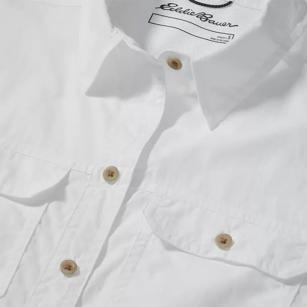 Eddie Bauer Womens Mountain Ripstop ShortSleeve ShirtRegular White