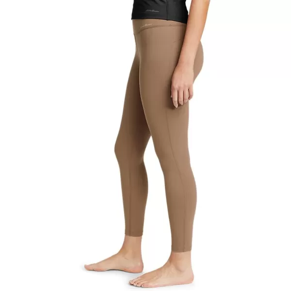 Eddie Bauer Womens Movement Lux HighRise 78Length LeggingsPetite Antique Brown