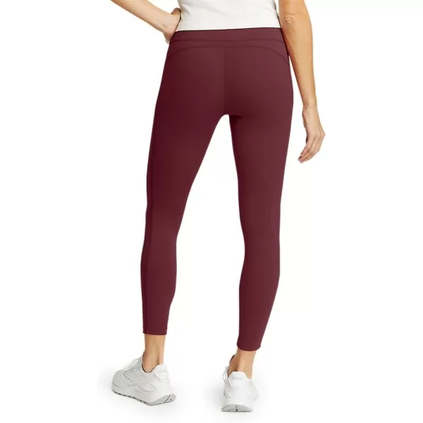 Eddie Bauer Womens Movement Lux HighRise 78Length LeggingsPetite Burgundy