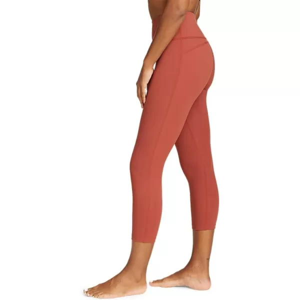 Eddie Bauer Womens Movement Lux HighRise CaprisRegular Maroon