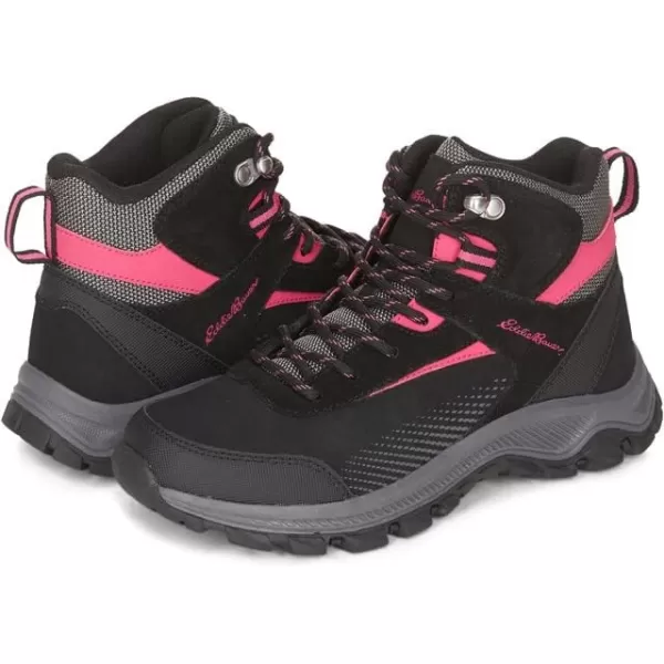 Eddie Bauer Womens MtBailey All Weather Hiking BootBlack Fuschia