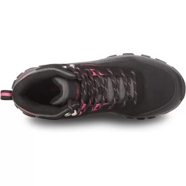 Eddie Bauer Womens MtBailey Mount Bailey Hiking BootBlack Fuschia