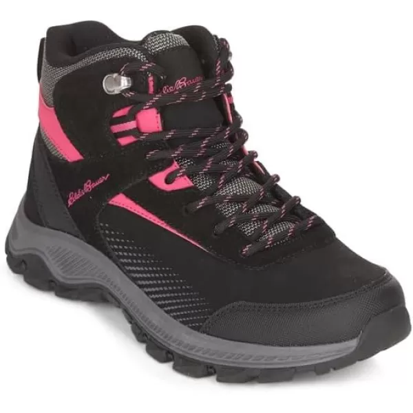 Eddie Bauer Womens MtBailey Mount Bailey Hiking BootBlack Fuschia