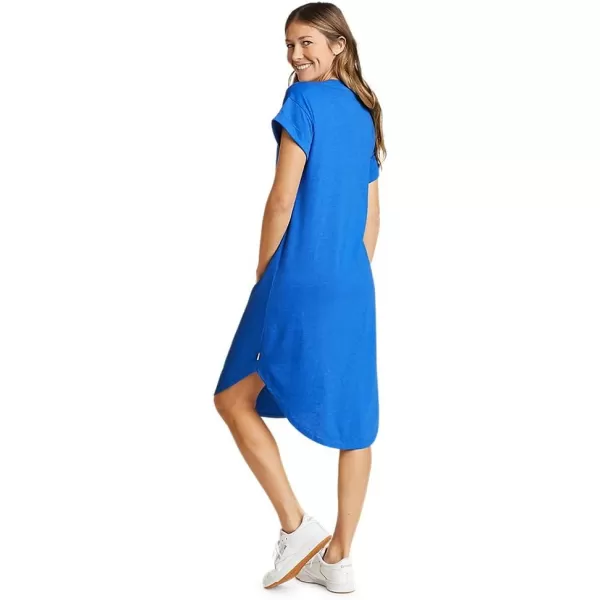 Eddie Bauer Womens Myriad Midi ShortSleeve DressBrilliant Blue