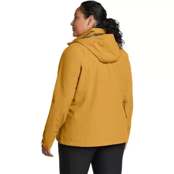 Eddie Bauer Womens Packable Rainfoil JacketPlus Butterscotch Recycled