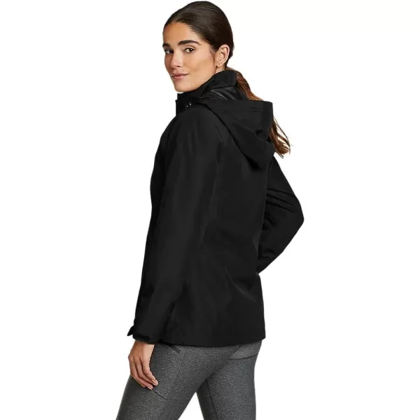 Eddie Bauer Womens Packable Rainfoil JacketRegular Black