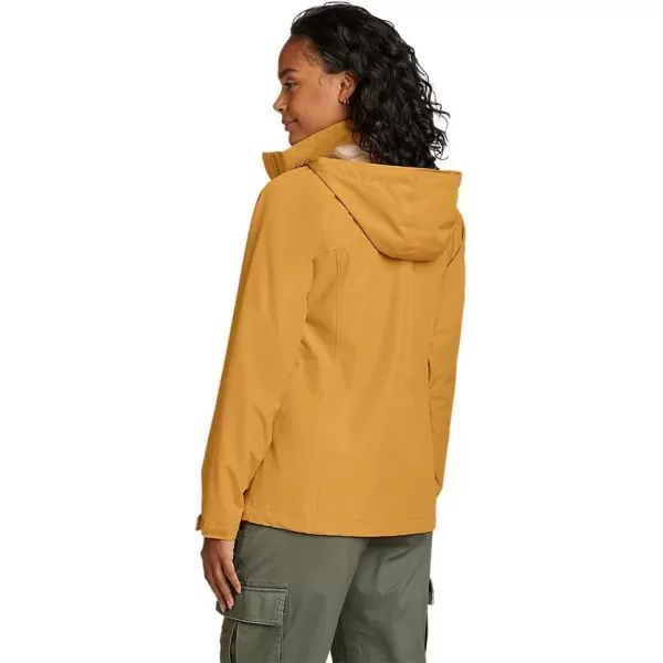 Eddie Bauer Womens Packable Rainfoil JacketStandard Butterscotch Recycled