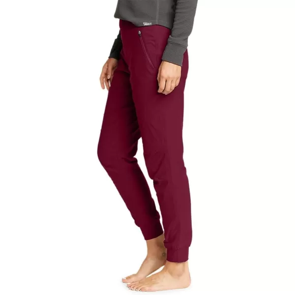 Eddie Bauer Womens Rainier FleeceLined Jogger PantsDark Berry