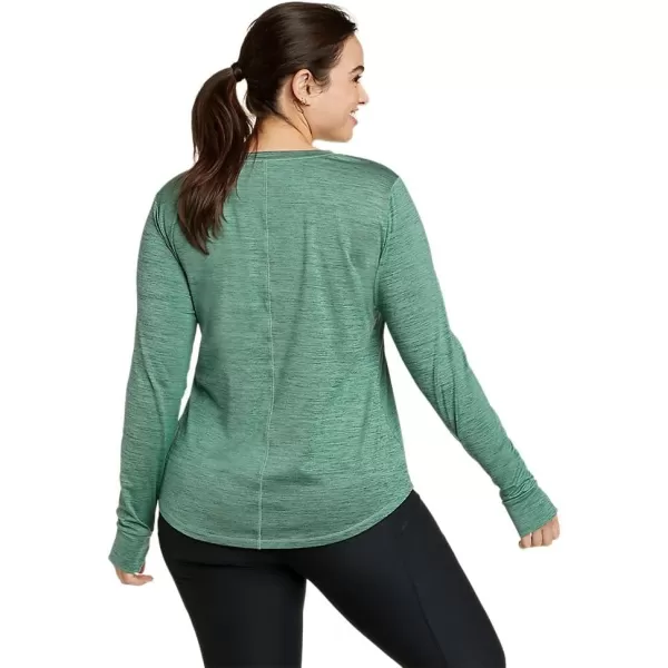 Eddie Bauer Womens Resolution LongSleeve TShirtDk Evergreen