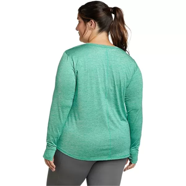 Eddie Bauer Womens Resolution LongSleeve TShirtLt Green