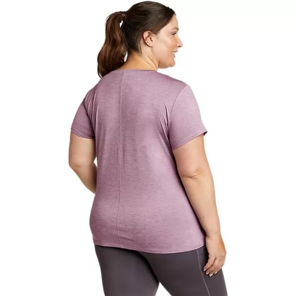 Eddie Bauer Womens Resolution ShortSleeve VNeck TShirtPlus Dusty Iris