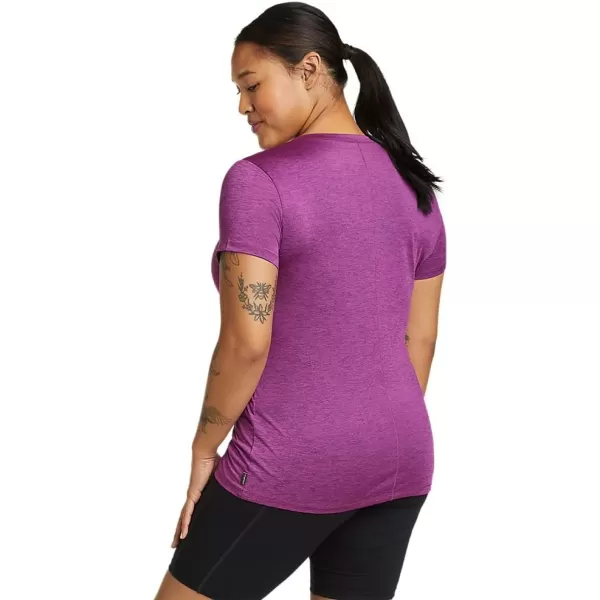 Eddie Bauer Womens Resolution ShortSleeve VNeck TShirtRegular Grape
