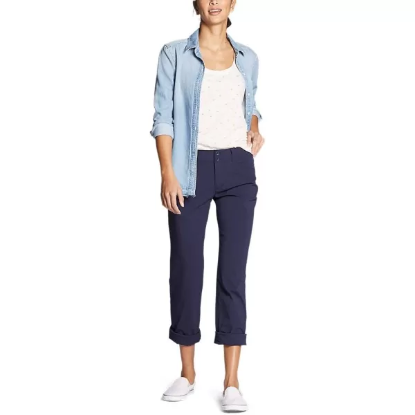 Eddie Bauer Womens Sightscape Horizon Convertible RollUp PantsTall Blue Smoke