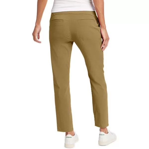 Eddie Bauer Womens Sightscape Horizon Slim Straight Ankle PantsTall Dk Tan