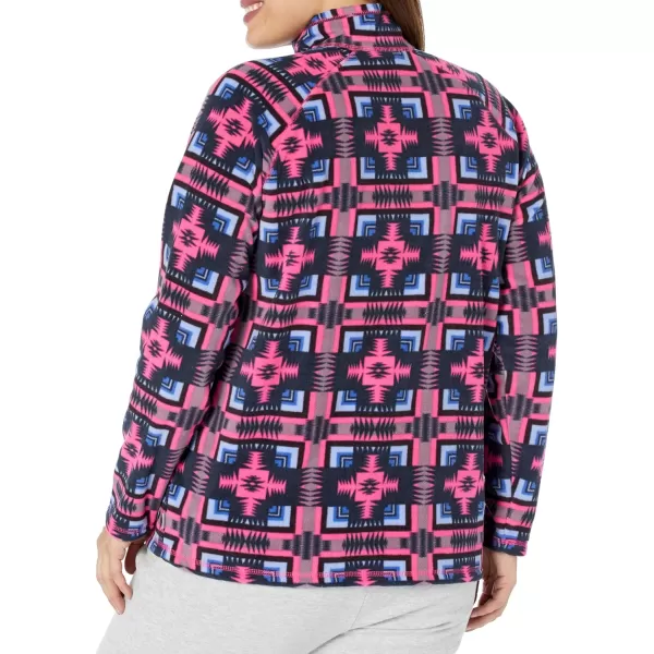 Eddie Bauer Womens Size Quest 14 ZipPrintPlusDk Pink