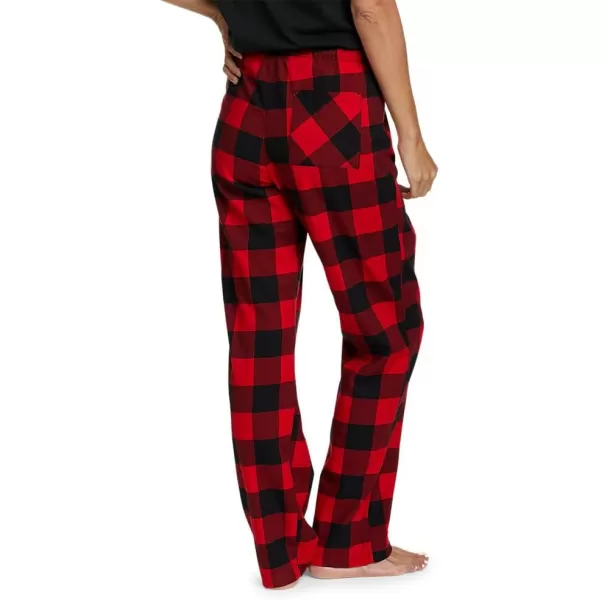 Eddie Bauer Womens Stines Favorite Flannel Sleep PantsPlus Barn Red