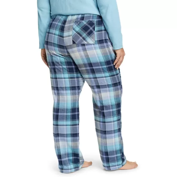 Eddie Bauer Womens Stines Favorite Flannel Sleep PantsPlus Slate Blue