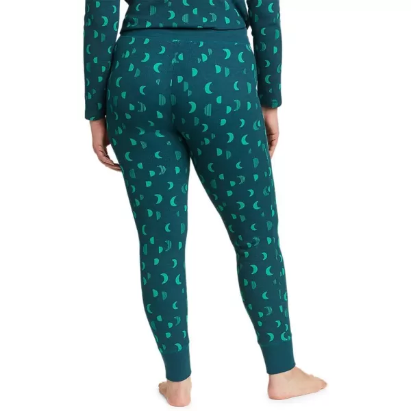 Eddie Bauer Womens Stines Favorite Waffle Sleep PantsPetite Dk Emerald