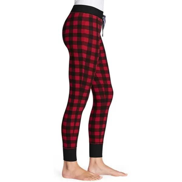 Eddie Bauer Womens Stines Favorite Waffle Sleep PantsRegular Scarlet