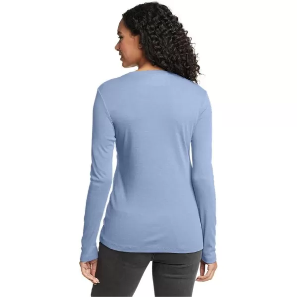 Eddie Bauer Womens Stines LongSleeve Crew TShirtDusty Blue