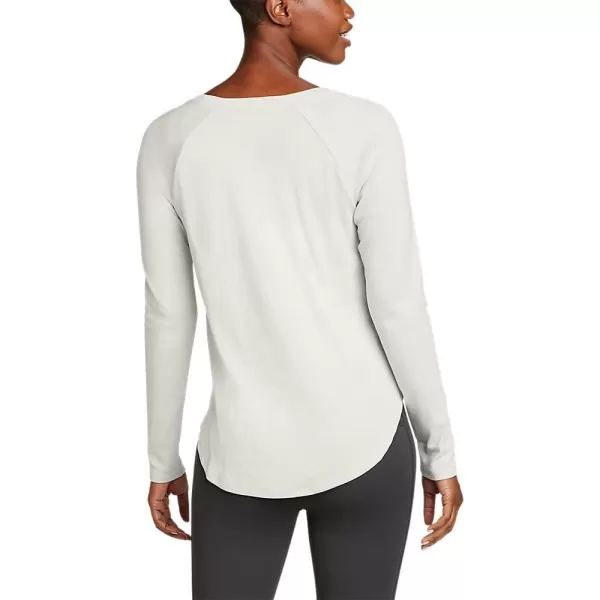 Eddie Bauer Womens Stines LongSleeve Raglan Scoop Neck TShirtCement