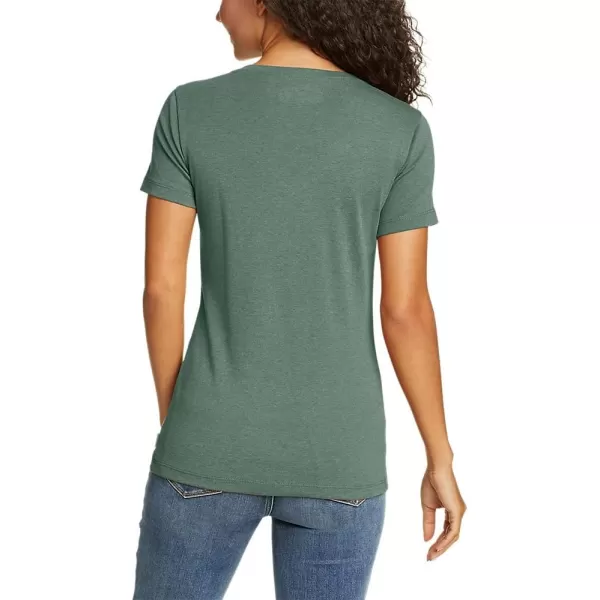 Eddie Bauer Womens Stines ShortSleeve VNeck TShirtDragonfly