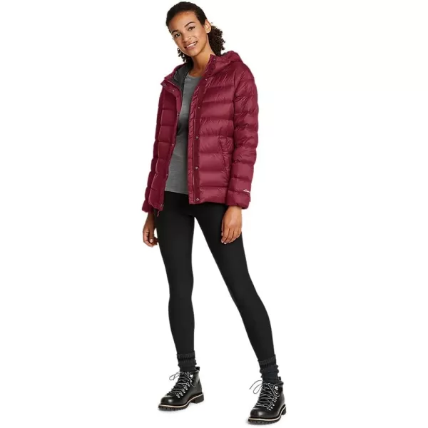 Eddie Bauer Womens StratusTherm Hooded Down JacketDark Berry