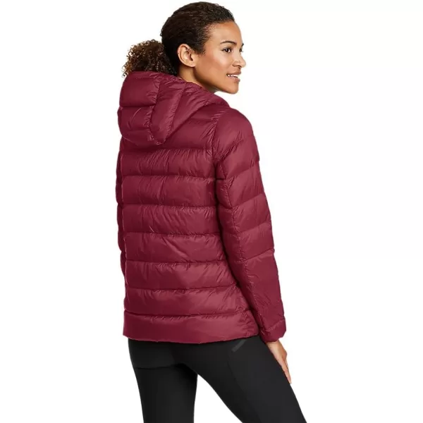 Eddie Bauer Womens StratusTherm Hooded Down JacketDark Berry