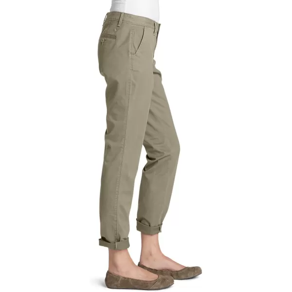 Eddie Bauer Womens Stretch Legend Wash Pants  BoyfriendRegular Carbon