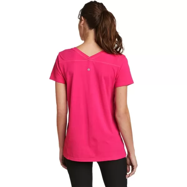 Eddie Bauer Womens Tempo Light ShortSleeve TShirtPetite Lava