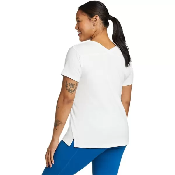 Eddie Bauer Womens Tempo Light ShortSleeve TShirtPetite White