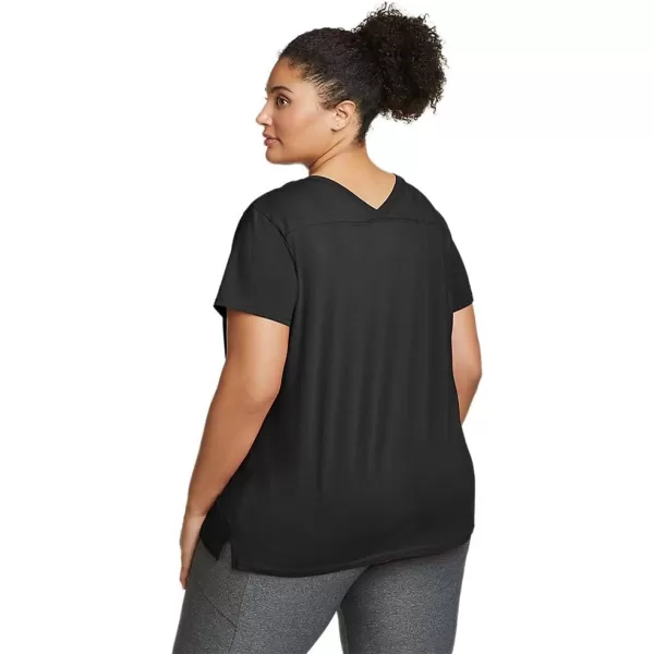 Eddie Bauer Womens Tempo Light ShortSleeve TShirtPlus Black