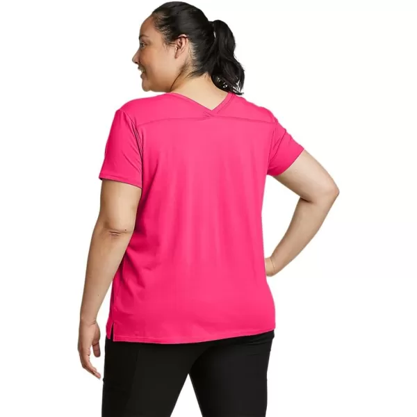 Eddie Bauer Womens Tempo Light ShortSleeve TShirtPlus Lava