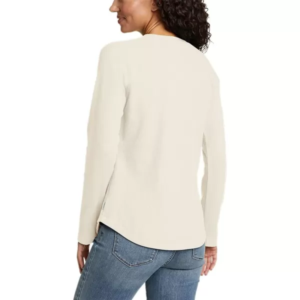 Eddie Bauer Womens Thermal Raglan LongSleeve CrewIvory