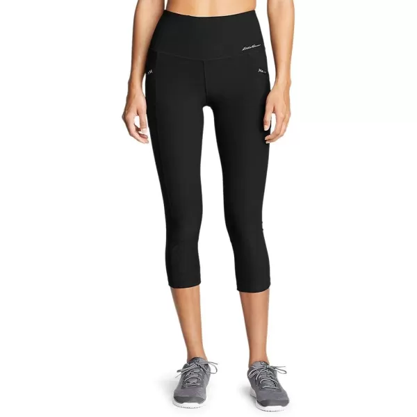 Eddie Bauer Womens Trail Tight Capris  High RiseTall Black