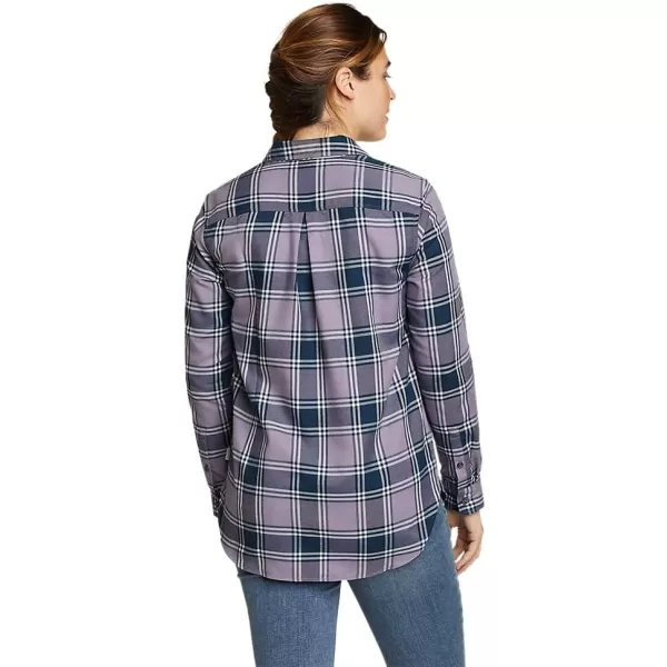 Eddie Bauer Womens Twin Falls Flannel ShirtDusty Lilac