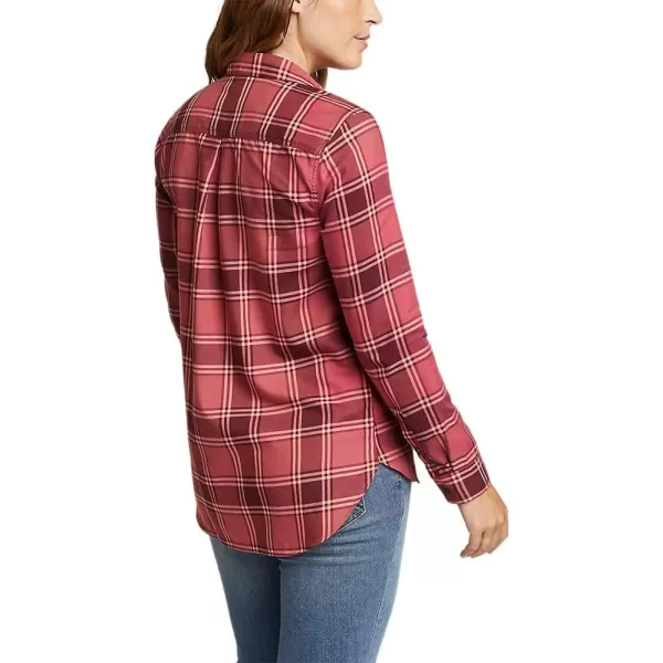 Eddie Bauer Womens Twin Falls Flannel ShirtTomato