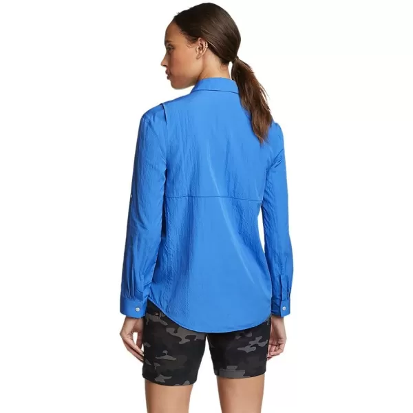 Eddie Bauer Womens UPF Guide 20 ShirtRegular Brilliant Blue