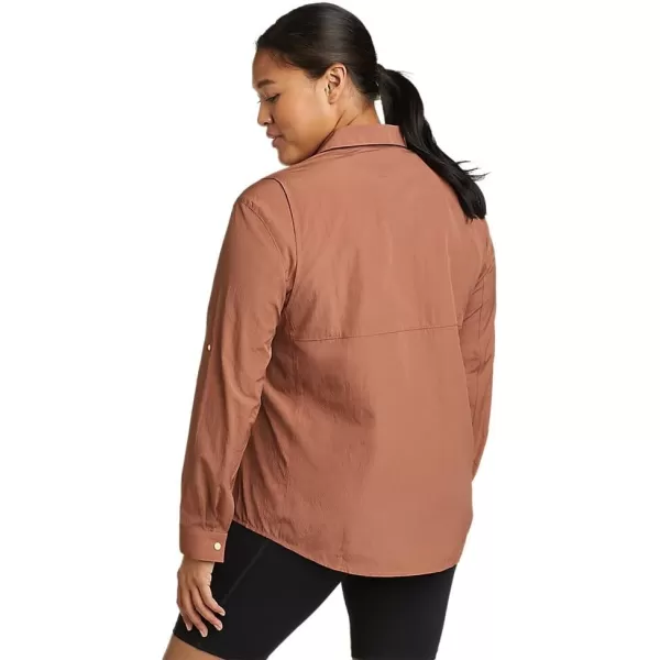 Eddie Bauer Womens UPF Guide 20 ShirtRegular Cocoa