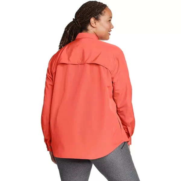 Eddie Bauer Womens UPF Guide LongSleeve ShirtCoral