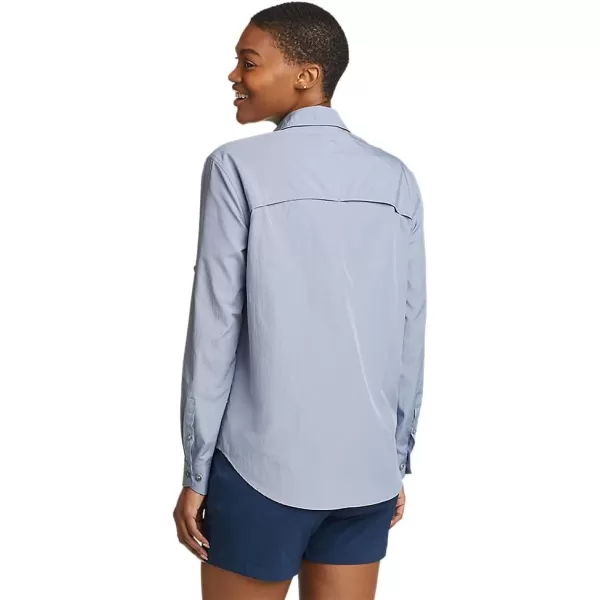 Eddie Bauer Womens UPF Guide LongSleeve ShirtDusty Blue