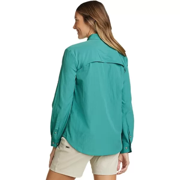 Eddie Bauer Womens UPF Guide LongSleeve ShirtDusty Jade